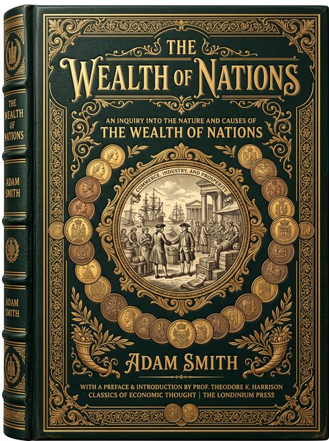 Capa de A Riqueza das Nações, de Adam Smith